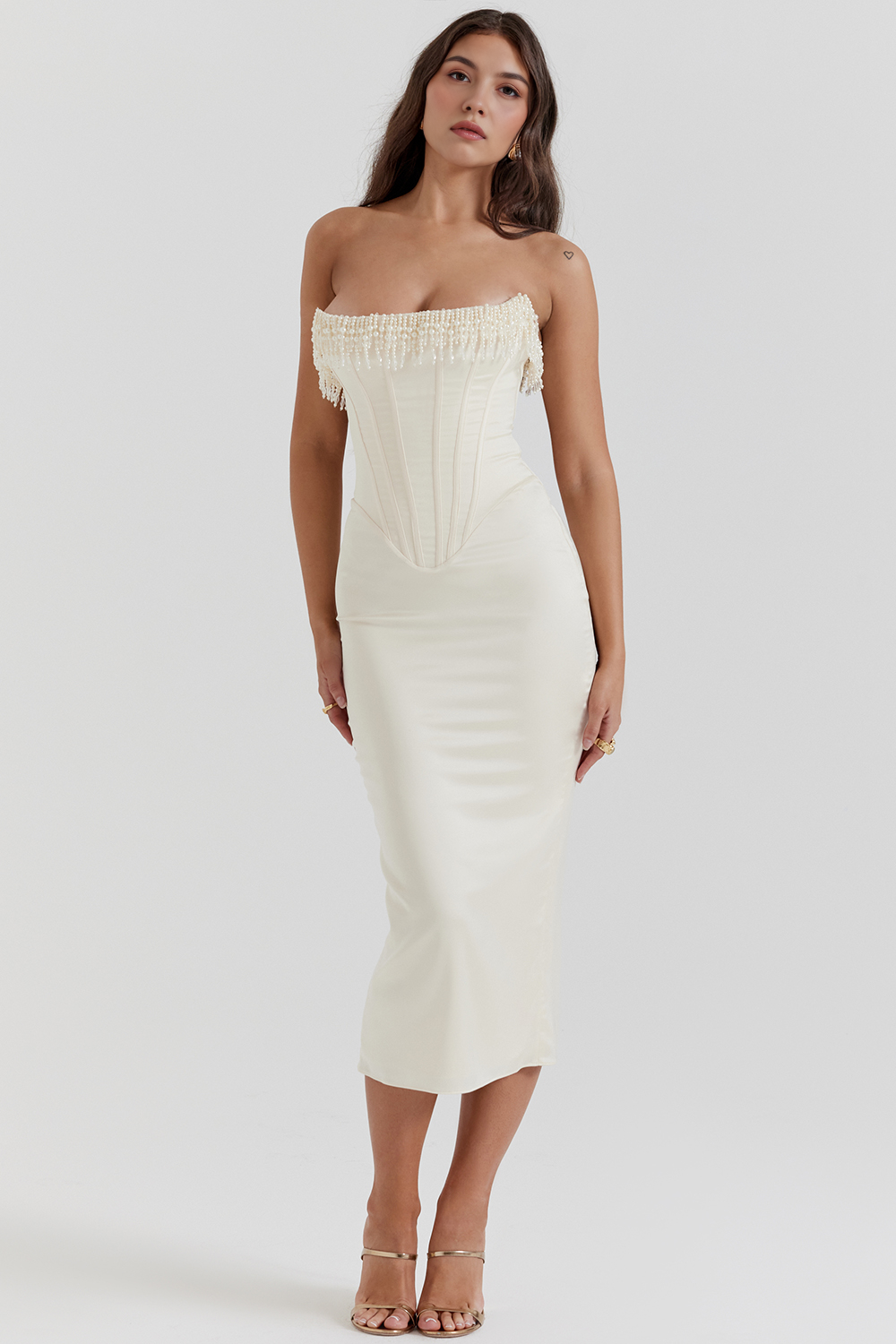 Luize White Corset Dress