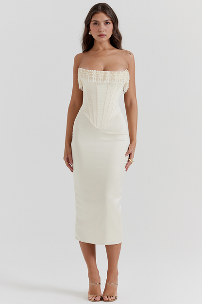 Luize White Corset Dress